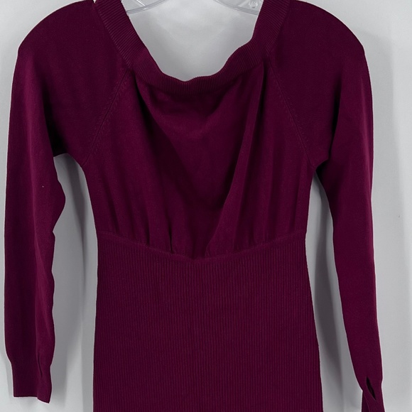 revolve off shoulder body con maxi dress in maroon new medium - Picture 4 of 10